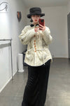Mutedance Velvet/Silk Hand-Tied Jacket MD-MD23FW56-HUIBAI Silk PM89